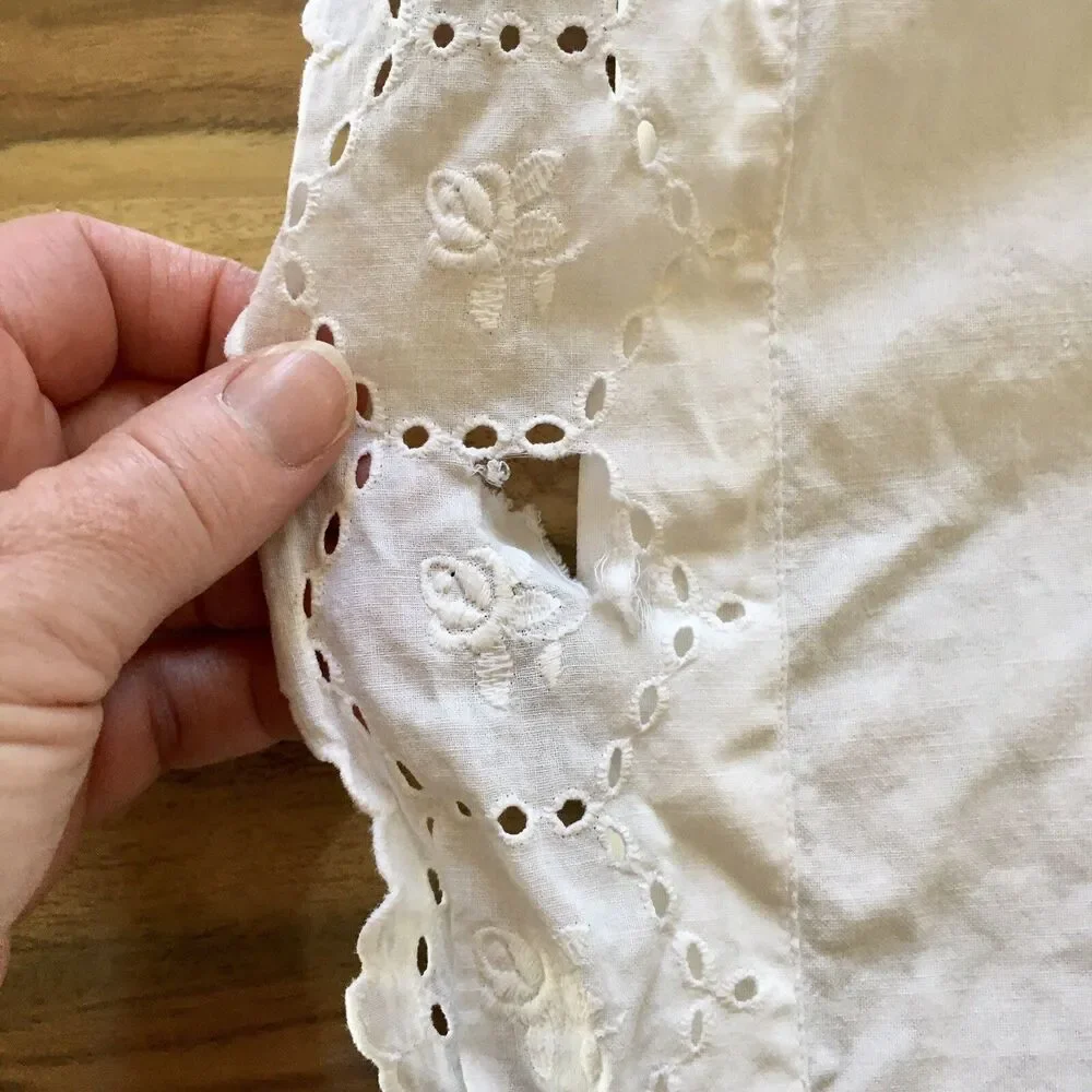 lot of 3 White Vintage pillow Covers